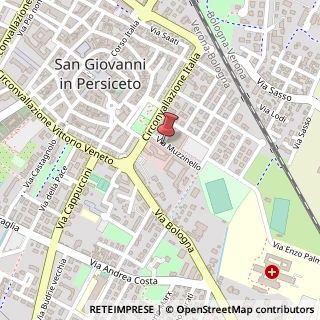 Mappa Via Muzzinello, 7, 40017 San Giovanni in Persiceto, Bologna (Emilia Romagna)