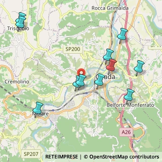 Mappa Strada Grillano, 15076 Ovada AL, Italia (2.33727)
