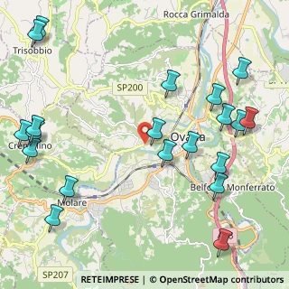 Mappa Strada Grillano, 15076 Ovada AL, Italia (2.8405)