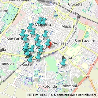 Mappa Via Lodovico Vedriani, 41124 Modena MO, Italia (0.919)