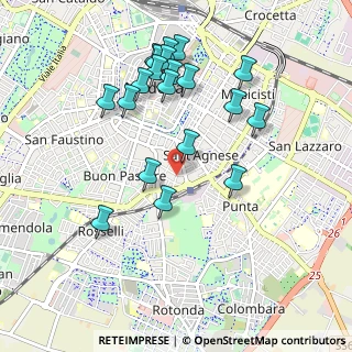 Mappa Via Lodovico Vedriani, 41124 Modena MO, Italia (0.9945)