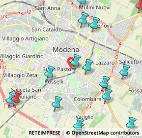 Mappa Via Archirola, 41124 Modena MO, Italia (2.84938)