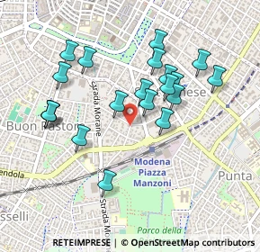 Mappa Via Archirola, 41124 Modena MO, Italia (0.449)