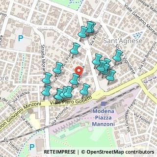 Mappa Via Lodovico Vedriani, 41124 Modena MO, Italia (0.2005)