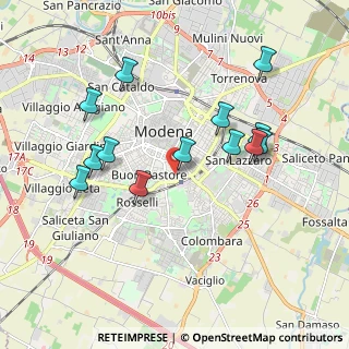 Mappa Via Lodovico Vedriani, 41124 Modena MO, Italia (1.90077)