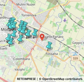 Mappa Via Paul Harris, 41122 Modena MO, Italia (2.456)