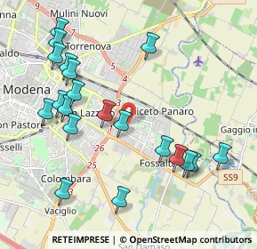 Mappa Via Paul Harris, 41122 Modena MO, Italia (2.269)