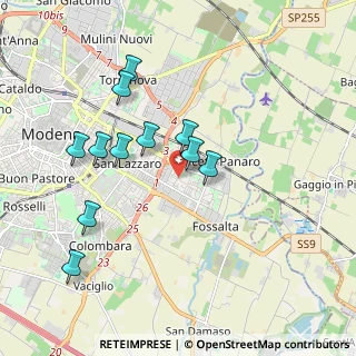 Mappa Via Paul Harris, 41122 Modena MO, Italia (1.82)
