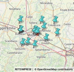 Mappa Via Paul Harris, 41122 Modena MO, Italia (10.96529)