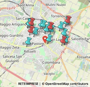 Mappa Via Vignolese, 41124 Modena MO, Italia (1.46368)