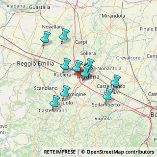 Mappa Via Luvini, 41126 Modena MO, Italia (10.83818)