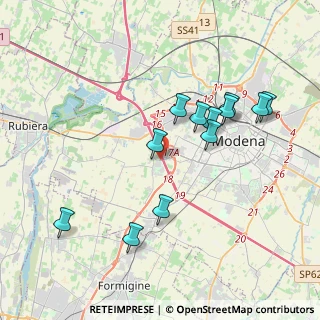 Mappa Via Luvini, 41126 Modena MO, Italia (3.78583)