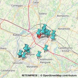 Mappa Strada Nazionale Giardini, 41126 Modena MO, Italia (6.93176)