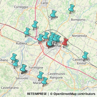 Mappa Strada Nazionale Giardini, 41126 Modena MO, Italia (8.5615)