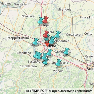 Mappa Strada Nazionale Giardini, 41126 Modena MO, Italia (10.564)