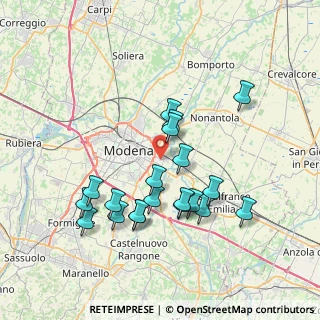 Mappa Via IX Gennaio, 41122 Modena MO, Italia (7.2205)