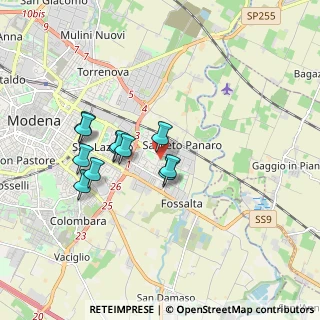 Mappa Via IX Gennaio, 41122 Modena MO, Italia (1.51636)