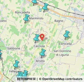 Mappa Via Zimella, 42019 Reggio nell'Emilia RE, Italia (3.40133)