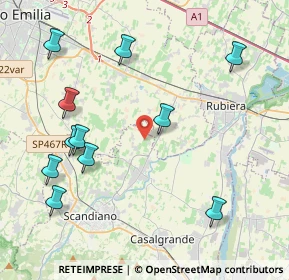 Mappa Via Zimella, 42019 Reggio nell'Emilia RE, Italia (4.80455)