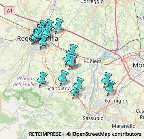 Mappa Via Zimella, 42019 Reggio nell'Emilia RE, Italia (7.5145)