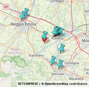 Mappa Via Zimella, 42019 Reggio nell'Emilia RE, Italia (6.50364)