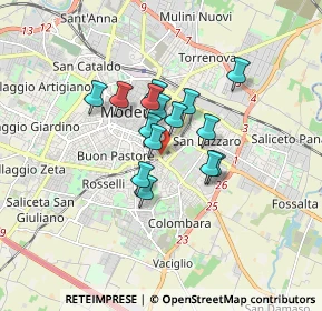 Mappa Via Vignolese, 41124 Modena MO, Italia (1.13)