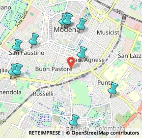 Mappa Via Francesco Prampolini, 41124 Modena MO, Italia (1.25455)