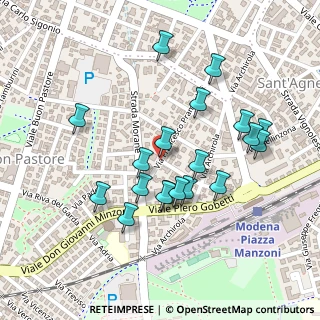 Mappa Via Francesco Prampolini, 41124 Modena MO, Italia (0.2235)