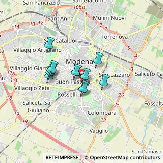 Mappa Via Francesco Prampolini, 41124 Modena MO, Italia (1.19417)