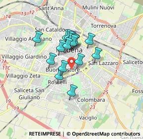 Mappa Via Francesco Prampolini, 41124 Modena MO, Italia (1.20235)