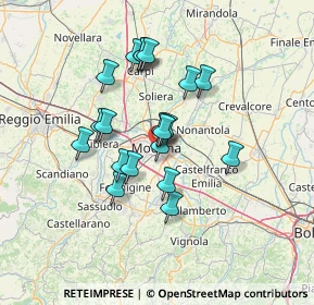 Mappa Via Francesco Prampolini, 41124 Modena MO, Italia (11.2185)