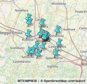 Mappa Via Francesco Prampolini, 41124 Modena MO, Italia (8.61158)