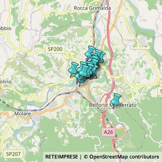 Mappa Via Guglielmo Marconi, 15076 Ovada AL, Italia (0.64526)