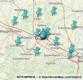 Mappa Via Camillo Pagliani, 41125 Modena MO, Italia (12.55706)