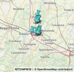 Mappa Via Camillo Pagliani, 41125 Modena MO, Italia (6.25091)