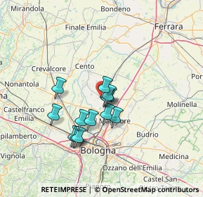 Mappa 40040 Argelato BO, Italia (10.55615)