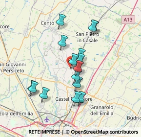 Mappa Via dell'Industria, 40040 Argelato BO, Italia (6.288)