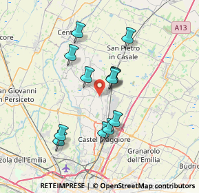 Mappa Via dell'Industria, 40040 Argelato BO, Italia (6.25833)