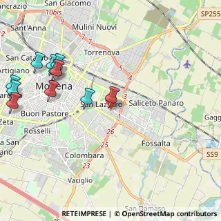 Mappa Via Lorenzo Perosi, 41122 Modena MO, Italia (2.66545)