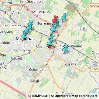 Mappa Via Lorenzo Perosi, 41122 Modena MO, Italia (1.79455)