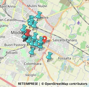 Mappa Via Arturo Toscanini, 41122 Modena MO, Italia (1.6065)