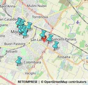 Mappa Via Arturo Toscanini, 41122 Modena MO, Italia (1.98857)