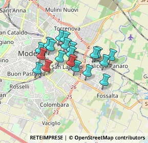 Mappa Via Arturo Toscanini, 41122 Modena MO, Italia (1.3035)