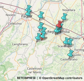 Mappa Via Donizone da Canossa, 42020 Quattro Castella RE, Italia (13.746)