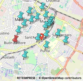 Mappa Via Cristoforo da Lendinara, 41124 Modena MO, Italia (0.893)