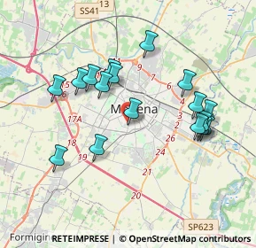 Mappa Viale Buon Pastore, 41124 Modena MO, Italia (3.62706)