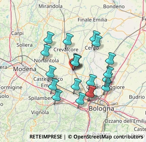 Mappa San Giovanni In Persiceto Parco Pettazzoni, 40017 San Giovanni in Persiceto BO, Italia (11.8355)