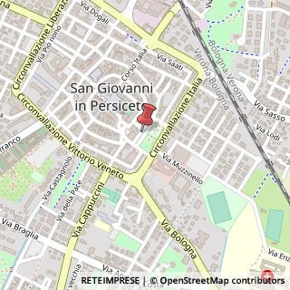 Mappa Parco Raffaele Pettazzoni, 40017 San Giovanni in Persiceto BO, Italia, 40017 San Giovanni in Persiceto, Bologna (Emilia Romagna)