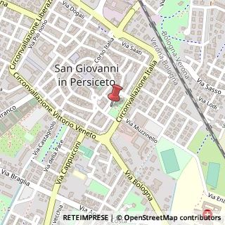 Mappa Parco Raffaele Pettazzoni, 16/A, 40017 San Giovanni in Persiceto, Bologna (Emilia Romagna)
