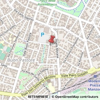 Mappa Via Lodovico Scapinelli, 4, 41125 Modena, Modena (Emilia Romagna)